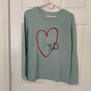 Halogen XO Heart sweater M